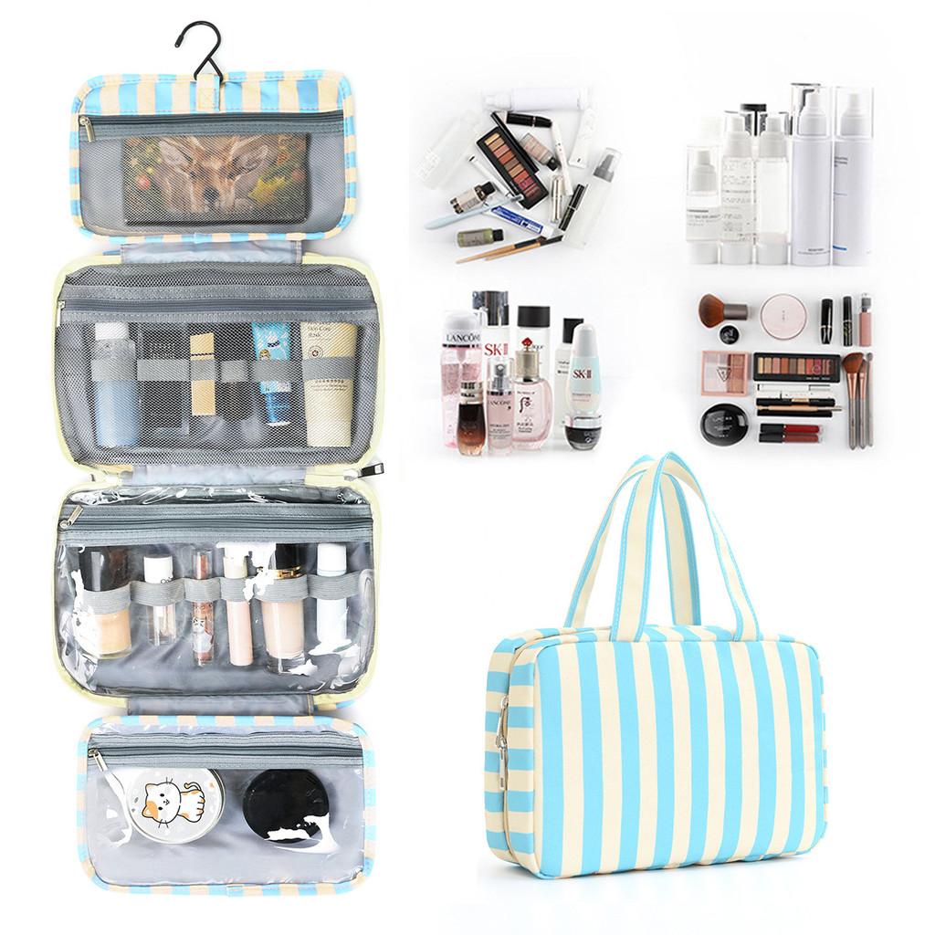 Travel Toiletry Bag With Wet And Dry Separation For Cosmetics And Makeup Storage