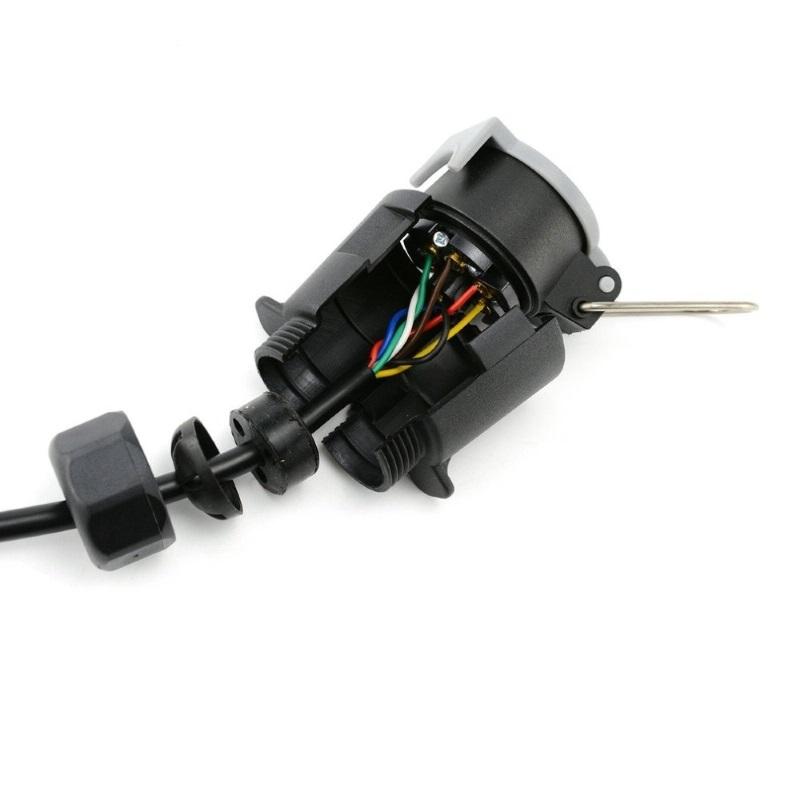 13 Pin To Double 7 Pin Adaptor Trailer Extension Lead Caravan Towing Socket Plug Board Connectors Car Accessories