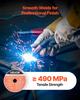 Flux Core MIG Welding Wire, E71T-11 0.9mm 0.45kg, Gasless Mild Steel Welding Wire with Low Spatter for All Position Arc Welding, Self-Shielded for