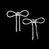 New Elegant Bowknot Brooches Rhinestone Sparkling Brooches Pin Fastener Jewelry Clothing Fixing Pins Women Dress Decoration