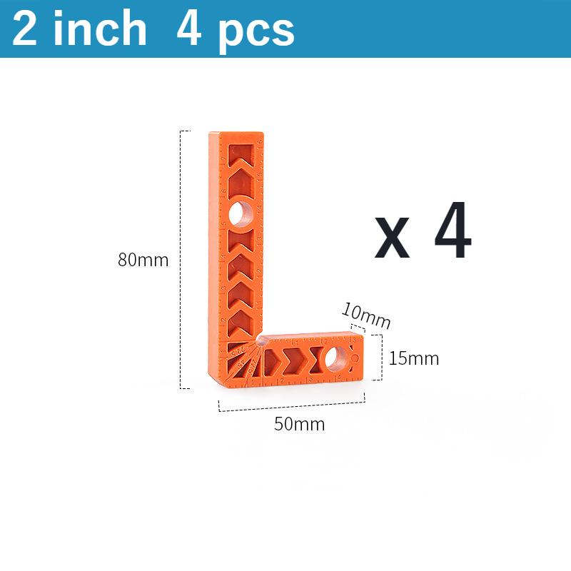 90 Degree Corner Clamp Positioning Squares L-type Right Angle Ruler Clamp Stone Rock Plate Splicing Fixer Woodworking Tool