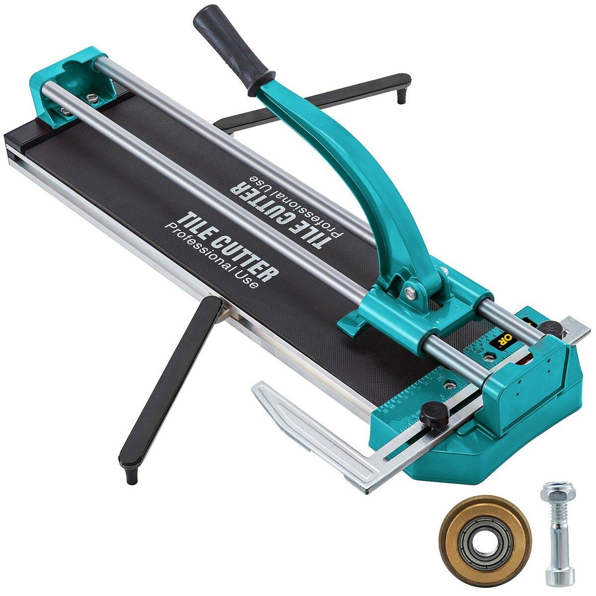 Coupe-carreaux 31 pouces/800 mm Double Rails et Supports Coupe-carreaux Manuel Capacité 3/5 po avec Laser Précis Outils de Coupe-carreaux Manuels pour Coupe de Précision