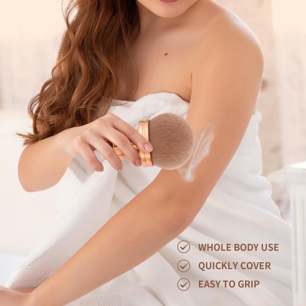 Docolor Extragroßer Körper-Make-up-Pinsel für Selbstbräuner, 7,6 cm breiter Selbstbräuner-Verblendpinsel