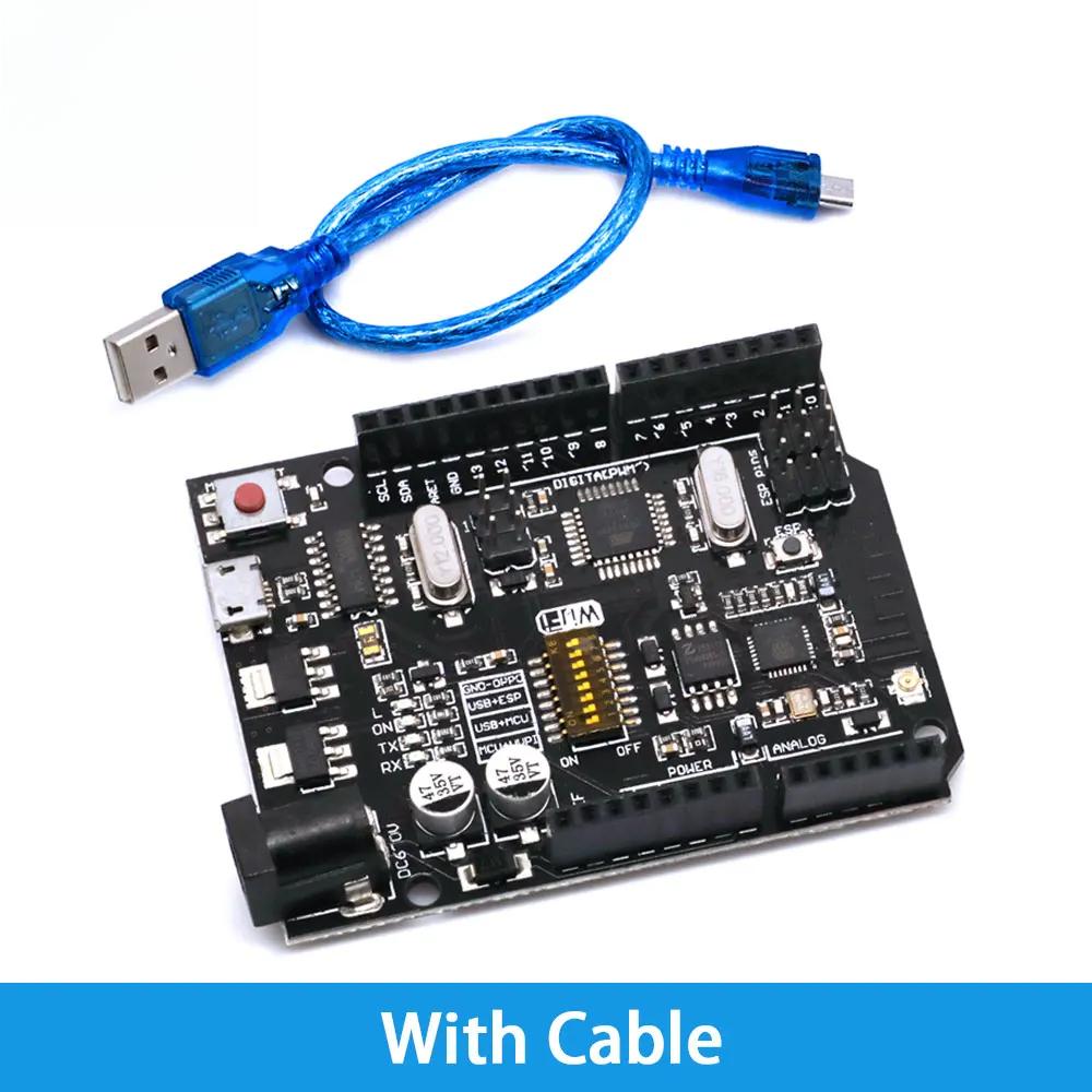 UNO+WiFi R3 ATmega328P+ESP8266 CH340 (32Mb memory) 6V-9V USB-TTL CH340G For Arduino NodeMCU WeMos One Development board