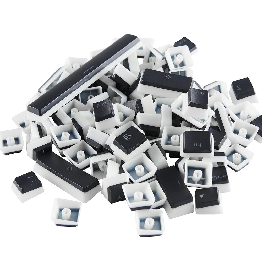 Glorious PBT Full-Size Tenkeyless Keyboard Keycaps, Compact, Compatible with All Sizes, 100%, 96%, 85%, 75%, 65%, and 60% Mechanical Keyboards, Black