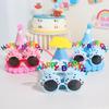 First Birthday Girl Photo Props Set: Hat, Glasses, and Creative Decorations