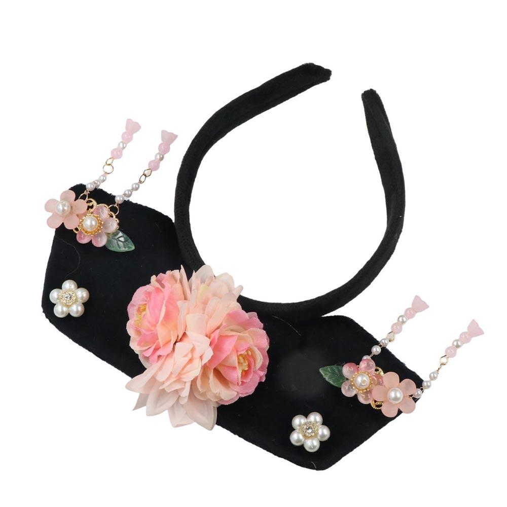 Bow Ancient Style Headband Flower Hanfu Hair Clip Traditional Chinese Style Headwear  Women
