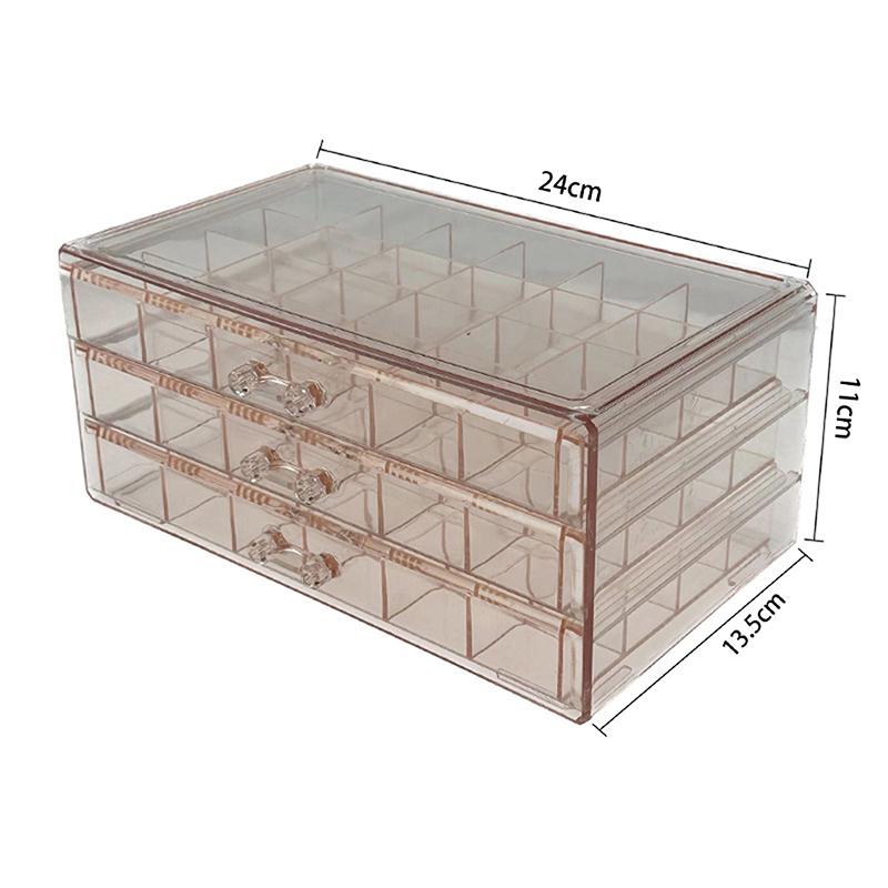 Flerlags smykkeoppbevaringsboks Stor kapasitet Støvtett og antioksiderende Ring Øredobb Halskjede Boks For Hjemmebruk