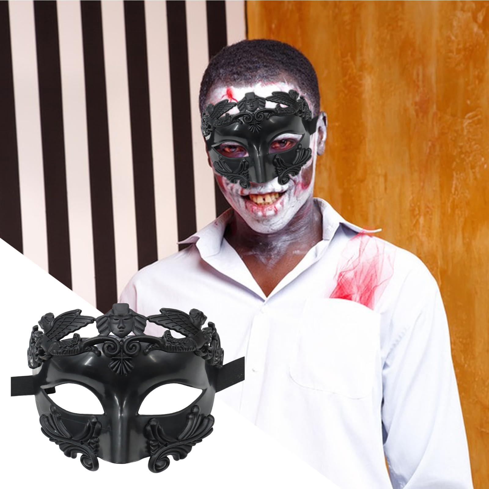 Мужские Маскарадные Маски - Римские/Греческие Маски - Венецианские Маски-Половинки, Подходят Для Маскарадов, Карнавалов И Вечеринок One Size