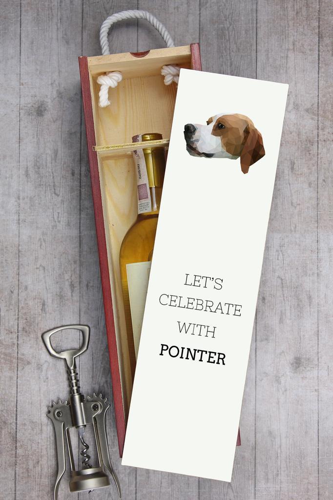 Pointer - Geometryczne Pudełko Ze Zdjęciem I Napisem Na Wino Marki Art-Dog