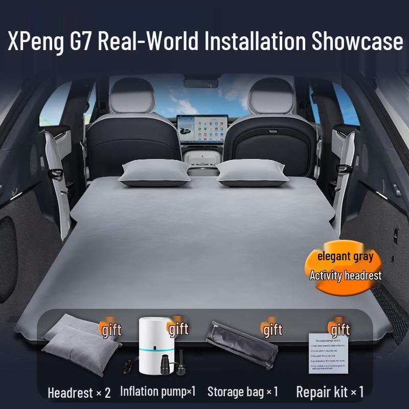 Xiaopeng G7 Car Mattress: Auto-Inflating Rear Seat Sleeping Pad