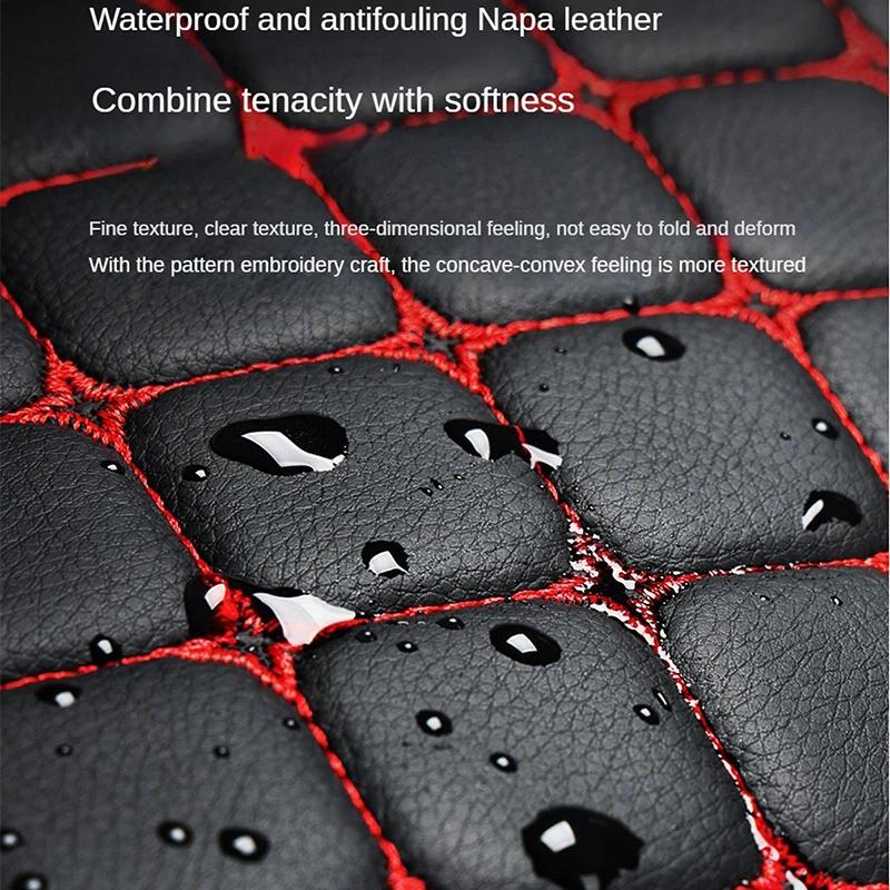 Car Seat Cover Seat Back Cushion Pu Leather Minimalism Seat Cushion Universal Soft Wear-resistant Four Seasons