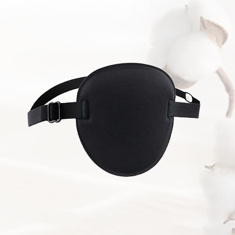 

1 шт. одинарная повязка на глаз, регулируемая 3D пенопластовая канавка, дышащая повязка на глаза для ленивых глаз, медицинская вогнутая повязка на глаз чёрный