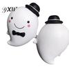 Soft Stress Ball Halloween Ghost Toy, Anxiety Relief Squeeze Hand Therapy Toy Cartoon Sensory Fidget for Party Favors Decompression