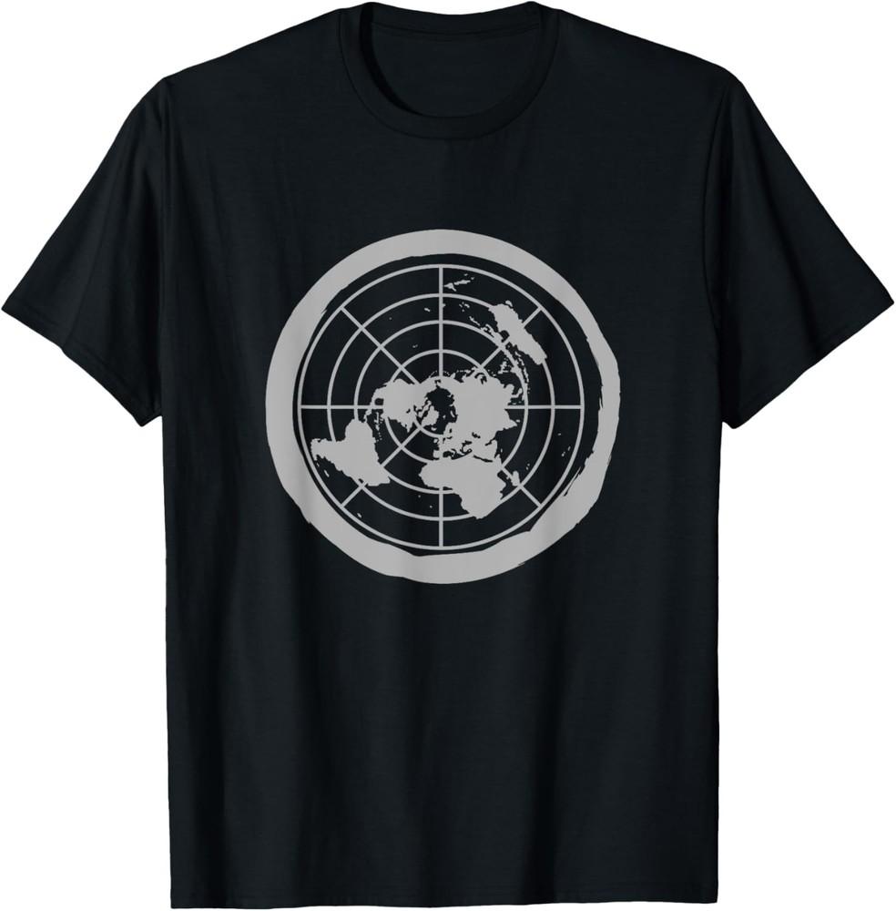 Map Flat Earth T-Shirt Unisex T-Shirt XL