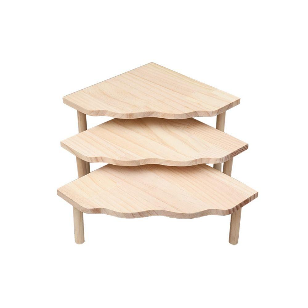 Wooden Hamster Platform Jumping Board Mini Wood Table Rat Toy Hamster Climbing Toy For Chinchilla