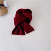 Autumn Winter Wool Baby Scarf for Kids Boy Girl Korean Fashion Solid Color Scraf Cashmere Scarf for Children