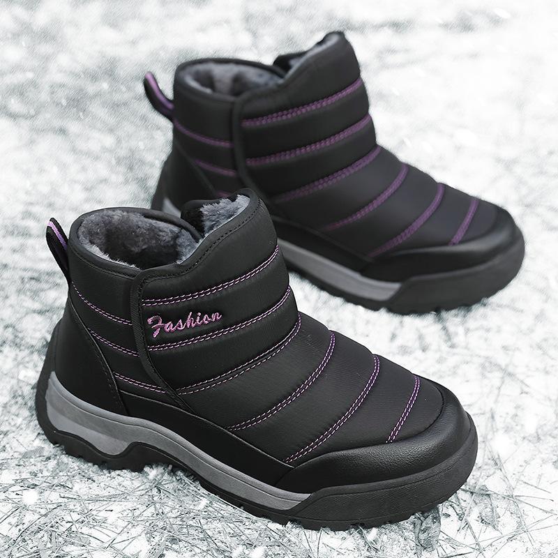 New omen's Shoes Boots Winter Warm Thick Sole Plus Plush Thick Cotton Shoes Snow Boots Outdoor Hiking Shoes