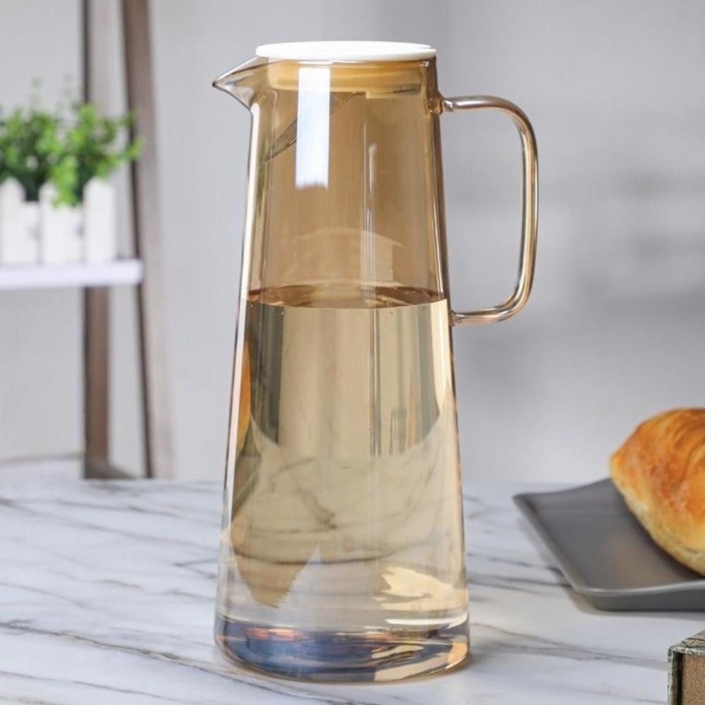 with Lid Glass Kettle Large Capacity Iced Tea Pitcher Milk Bottle Juice Kettle  Cold Beverages