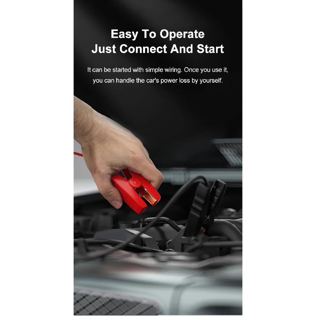 2000A/1200A/600A Car Battery Charger Booster Jump Starter Power Bank 12V Battery Booster for Portable AUTO Booster JumpStarter
