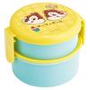 Bento Box, 500ml, Two-Tier, Round, Rice Ball Case, Antibacterial, Made In Japan, Disney Cafe Retro, Chip & Dale Design, ONWR1AG-A