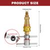 1/4 Inch Fridge Quick Coupling Brass Quick Connect Adapter Refrigerator Quick Connection Tool for Cooling System and Freezers