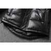 Chinese Size Thick Men Leather Jacket Hood Warm Down Coat Winter Long Down Jackets Genuine Cow Leather Coats Mens Clothing