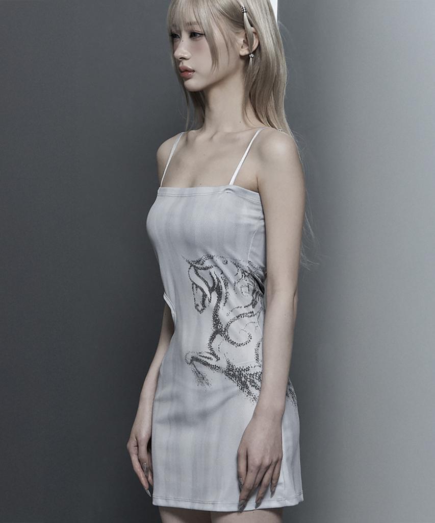 Etosome Side Cut-Out Mini One-Piece (White)