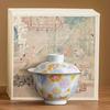 Handbemalte Blumen Terrine Keramik Porzellan Gaiwan Chinesische Kung Fu Teetasse Antike Gedeckte Teetasse Haushalts Teegeschirr Meistertasse