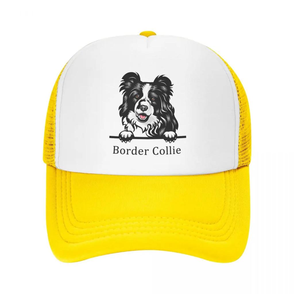 Custom Border Collie Dog Baseball Cap Outdoor Women Unisexs Adjustable Pet Animal Trucker Hat Autumn Personalized Dad Hat