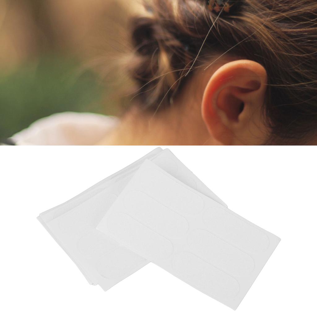 30pcs Ear Patch Transparent Adhesive Small Silicone Ear Sticker for Daily Dating Work