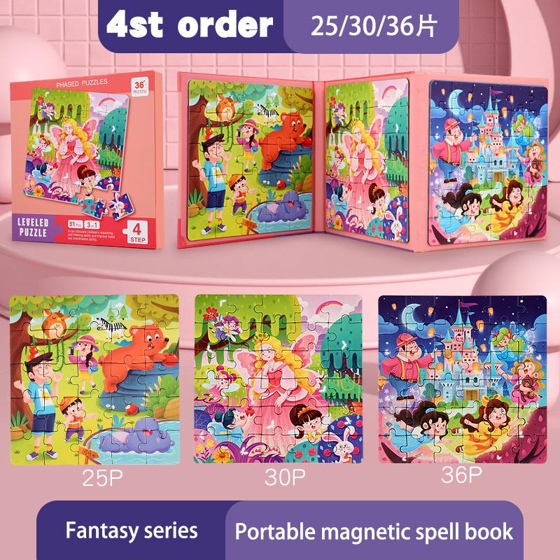 Kids Magnetic Puzzles Leveled Puzzles for Kids Age 2 Up Preschool Learning Jigsaw Puzzles Travel Games and Travel Toy for 2 3 4