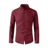Men's Business Casual Long Sleeved Solid Color Shirt Wrinkle Resistant Wrinkle Free Comfortable All Season Versatile Top