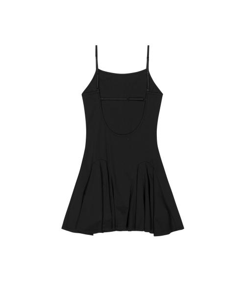 Ohos Back Strap Flare Dress / Black