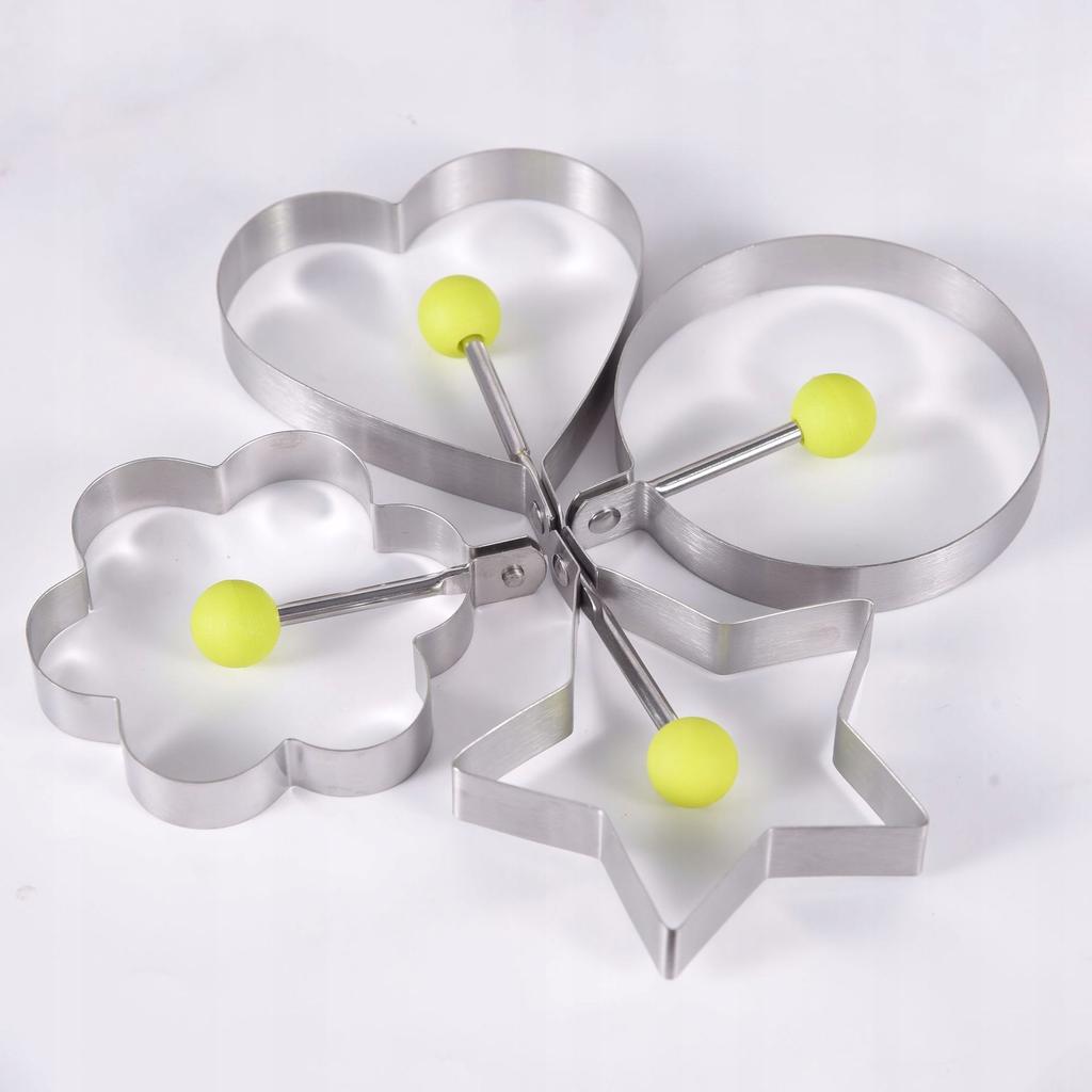Set Of 4 Steel Fried Egg Molders