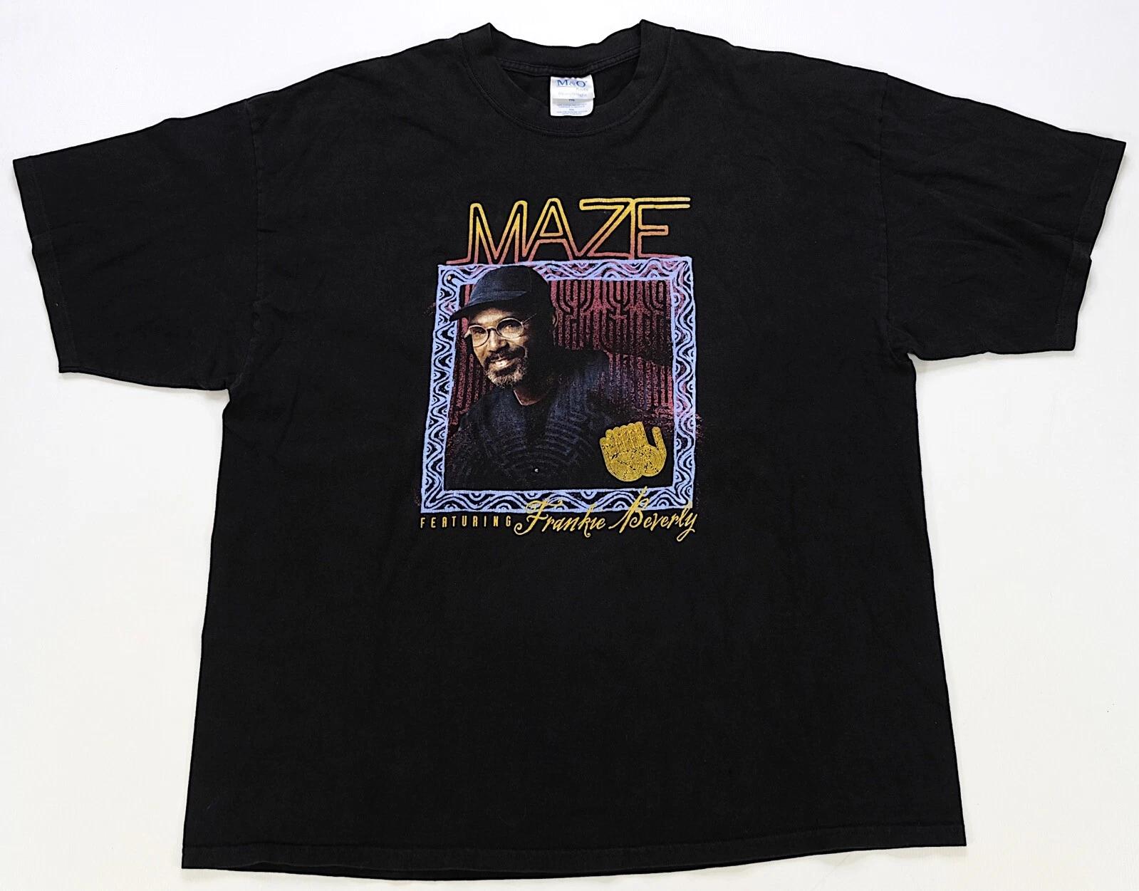 Rare Vintage Maze featuring Frankie Beverly Joy and Pain T Shirt 90s Black 2XL M