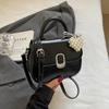 Fashion Niche Simple Temperament PU Portable Small Square Bag Women's Commute Advanced Sense Versatile Messenger Bag