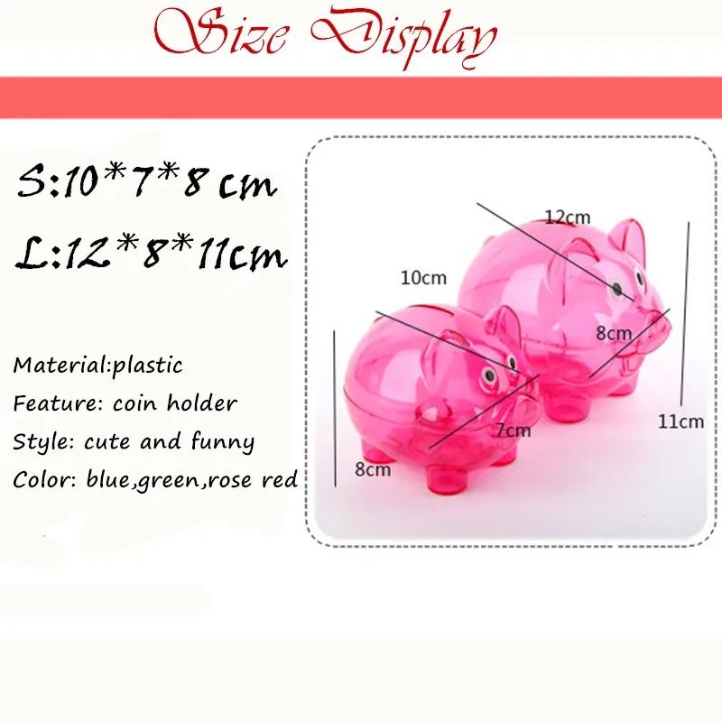 Creative Transparent Candy Color Children Piggy Bank Cute Colorful Piggy Bank Birthday Gift Piggy Bank
