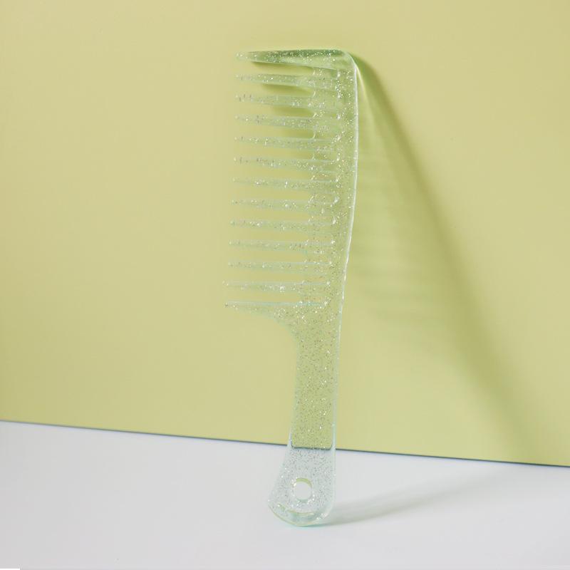 

Цветная расческа с широкими зубьями Профессиональная салонная парикмахерская расческа для укладки волос Антистатическая расческа для массажа кожи головы Пластиковая расческа для волос для женщин и девушек