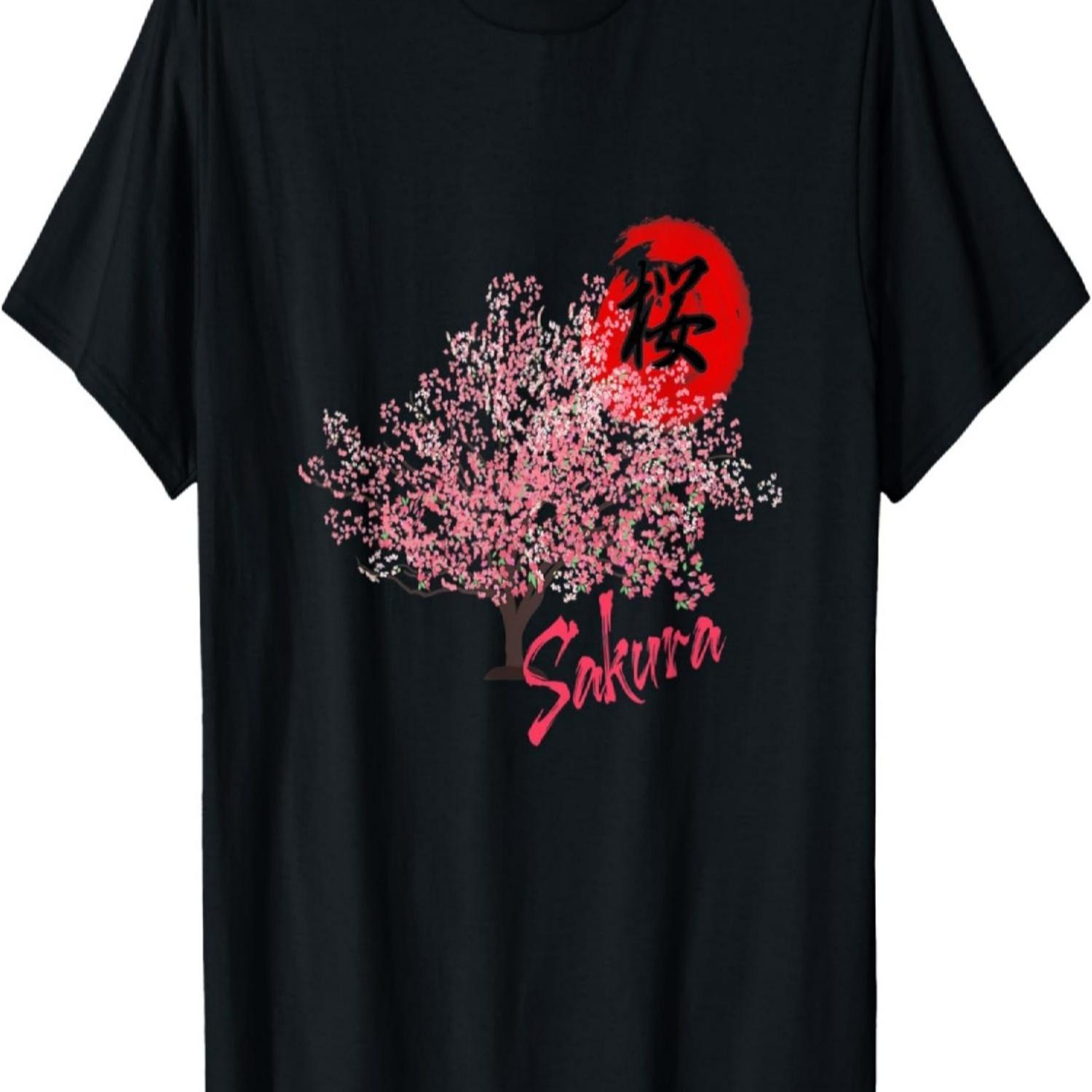 Sakura Cherry Blossoms Solid Cherry Blossom Cherry Blossoms T-Shirt S чёрный