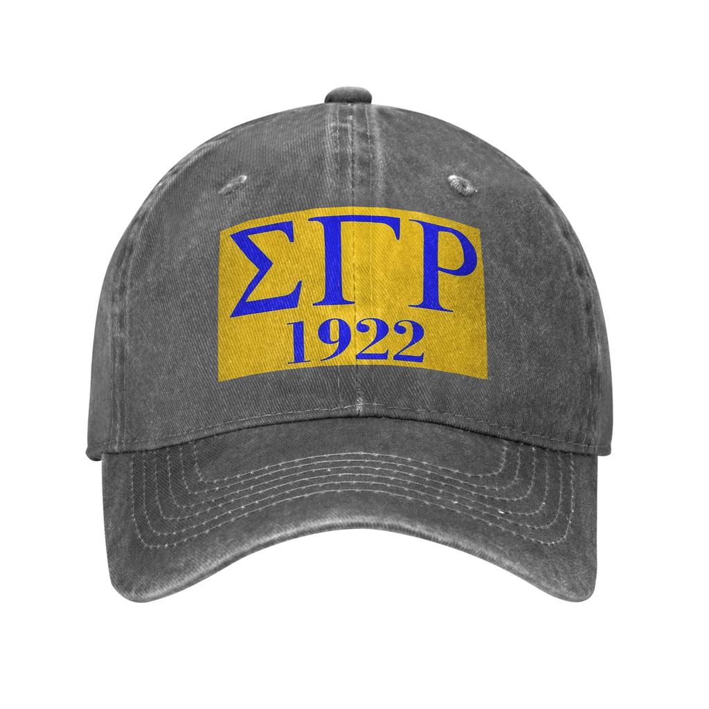 Sigma Gamma Rho 1922 Denim Fabric Cap Casual Baseball Caps Adjustable Hat Summer Unisex Baseball Hats