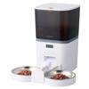 Automatic Pet Feeder for Cats and Small To Medium 6L with Timer and Recording Up To 6 Feedings Per Lid Desiccant Stainless 2 320mm X 355mm X