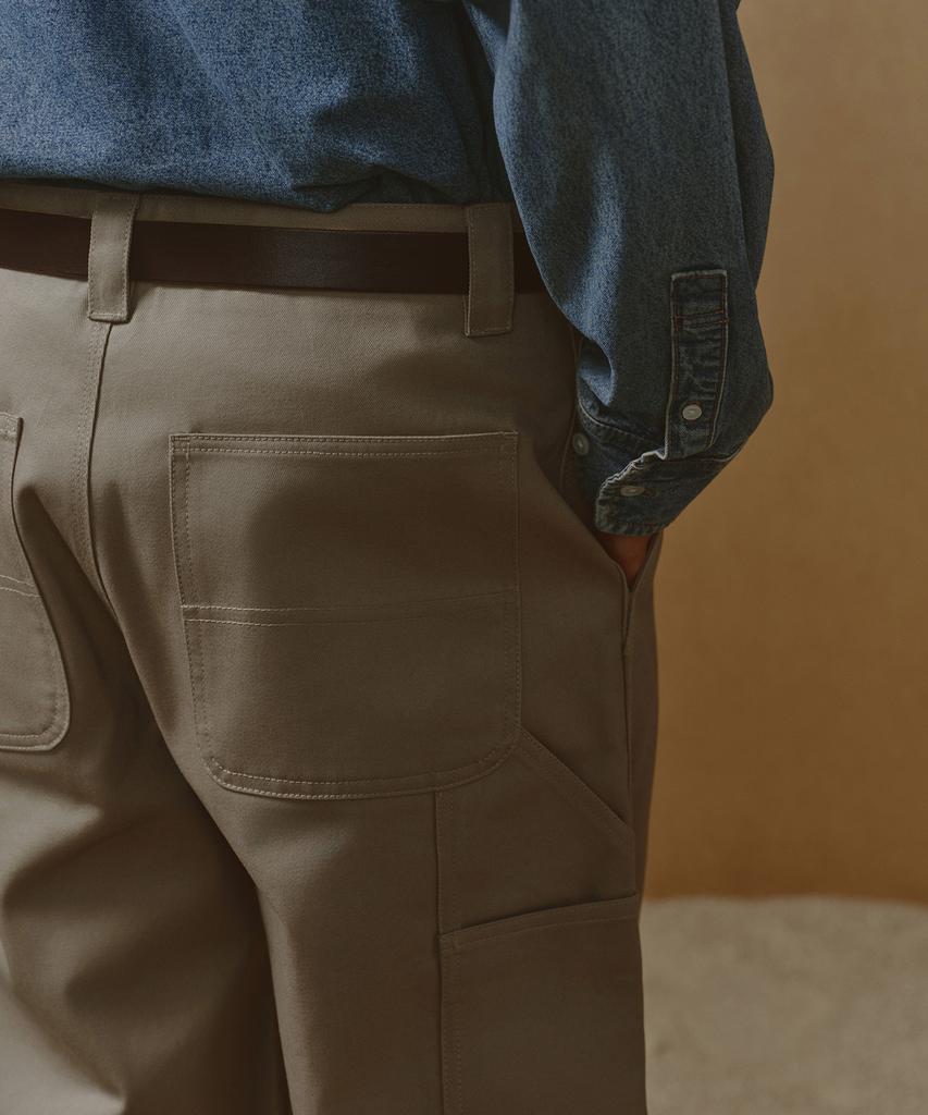 Musinsa Standard Heavyweight Cp Wide Carpenter Pants [Beige]