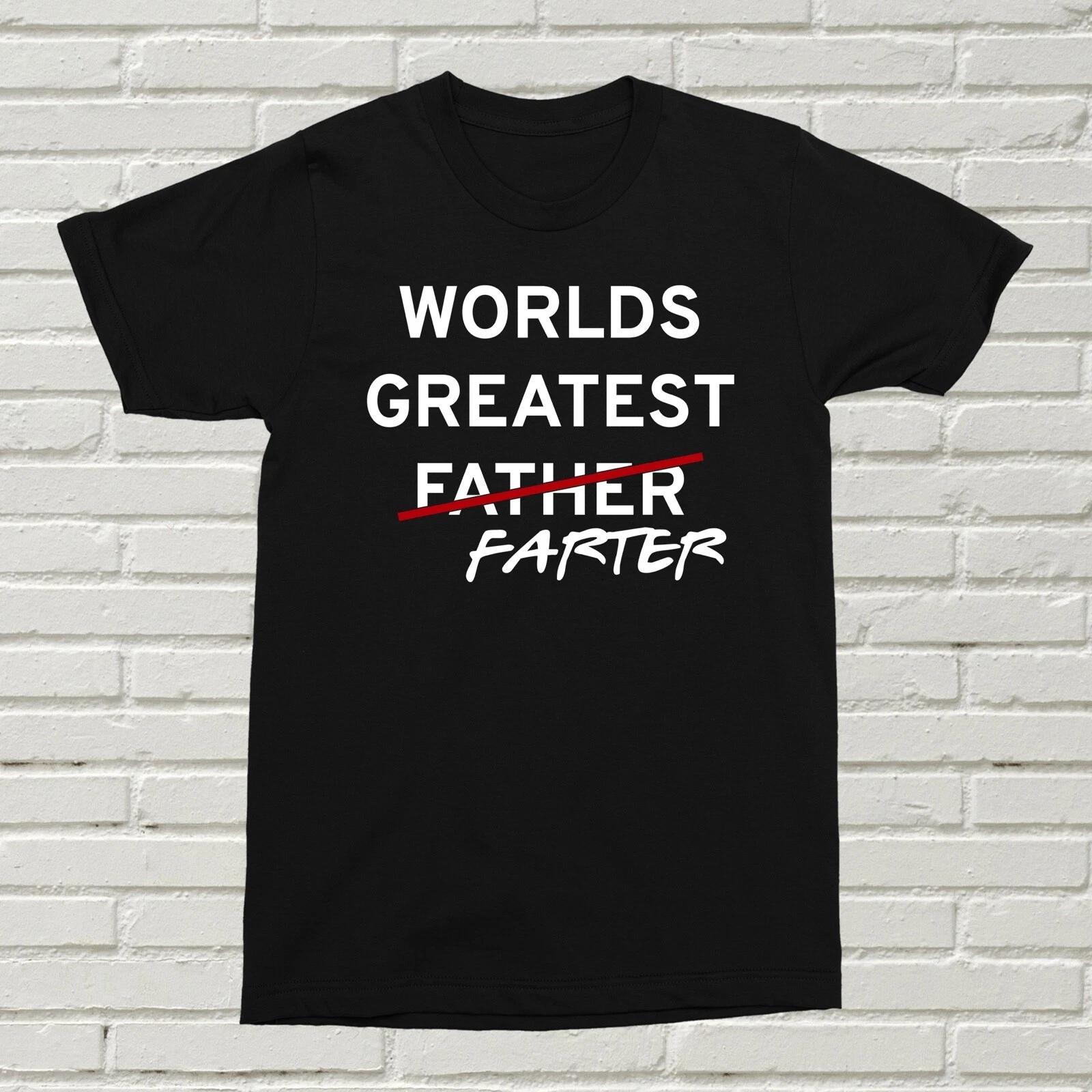 Worlds Greatest Farter T-Shirt Funny Fathers Dat Dad Birthday Christmas Present XL