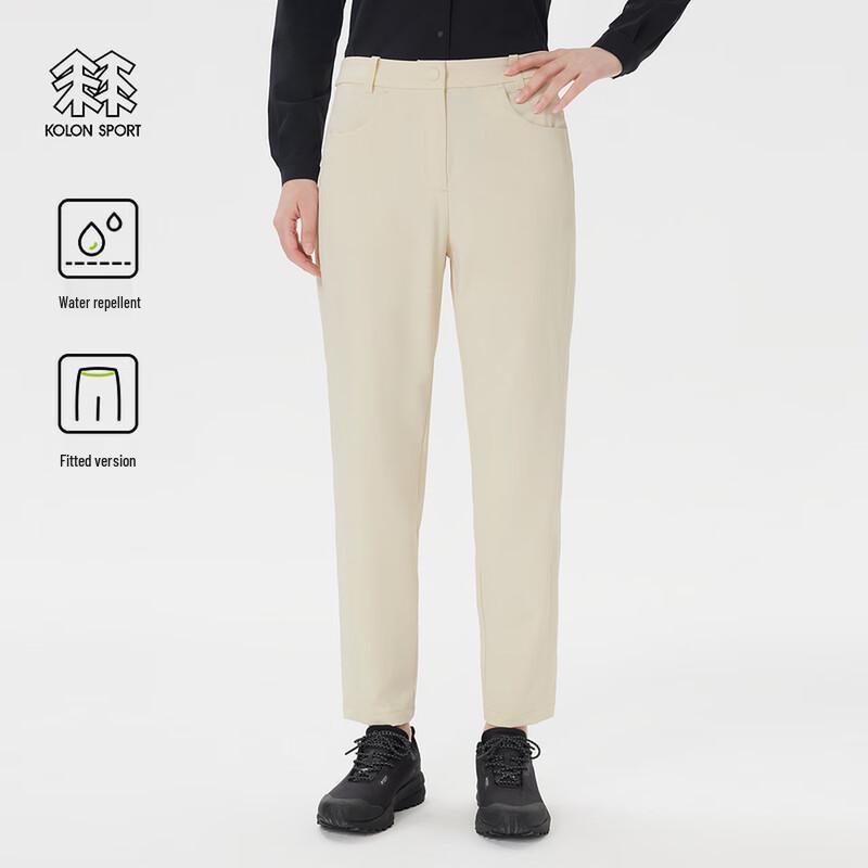 KOLON SPORT Women's Water-Repellent Softshell Cropped Pants