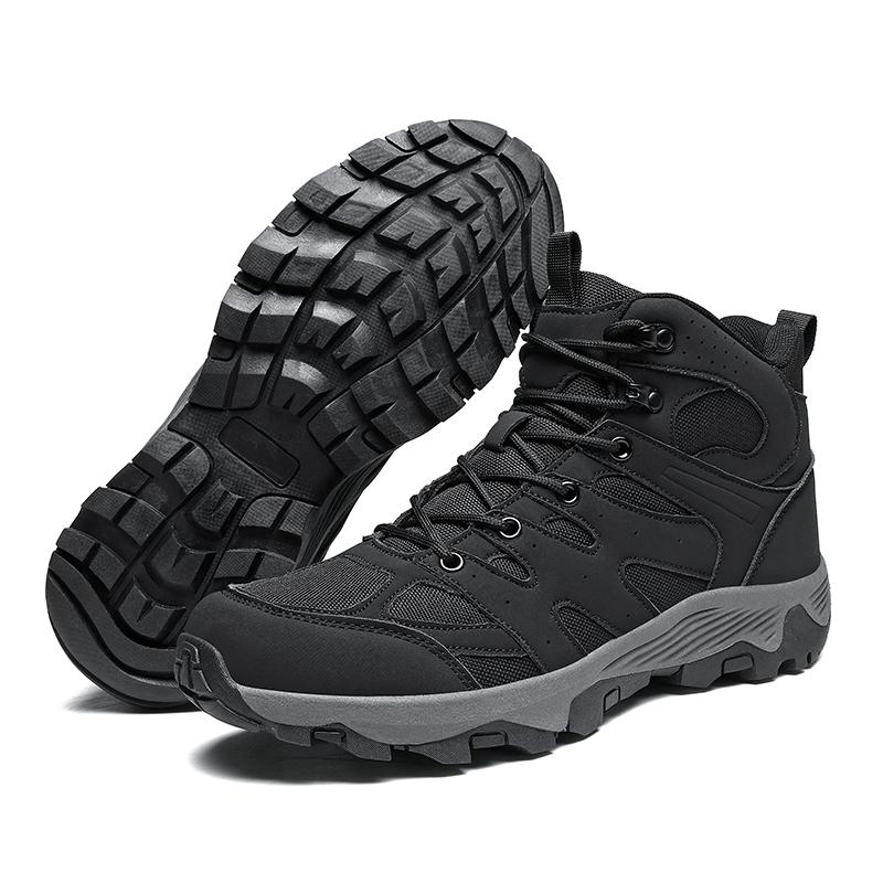 High-top Men's Hiking Shoes Plus Size 39-48 Breathable Casual Trainers Anti-slip Outdoor Sneakers for Trekking Camping