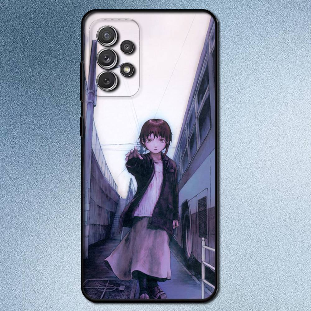 S-Serial E-Experiments L-Lain Phone Case For Samsung S25,S24,S21,S22,S23,S30,Ultra,S20,Plus,Fe,Lite,Note,10,9,5G Black Cover