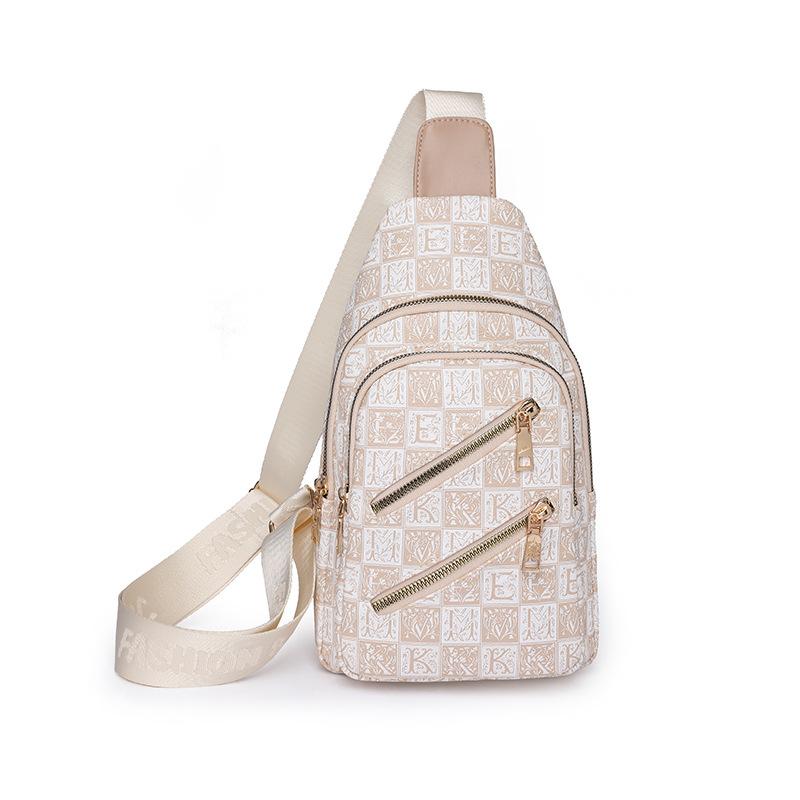 

Женская нагрудная сумка с принтом, сумка через плечо, сумка из искусственной кожи бежевый