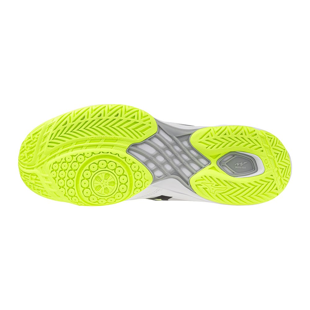Badminton Shoes Wave Claw NEO3 FIT Unisex Cm 2E White X Black X Lime [Mizuno] 24.0