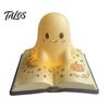 Star Moon Room Decor Magic Book Ghost Night Light, Resin Tabletop Warm Glow Lamp with Whimsical Bedroom Light Relief, Cute Bedside Sleeping